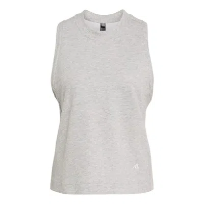 Adidas Originals (wmns) Adidas X Stella Mccartney Tank Top Asia Sizing 'medium Gray Heather Orbit Gray'