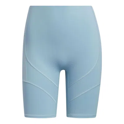 Adidas Originals (wmns) Adidas Yoga 4 Elements Studio Pocket Short Tights 'teal' In Blue