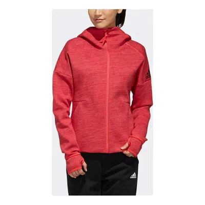 Adidas Originals (wmns) Adidas Zne Hoody Knit Jacket Pink