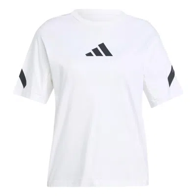 Adidas Originals Z.n.e. Logo-print T-shirt In White