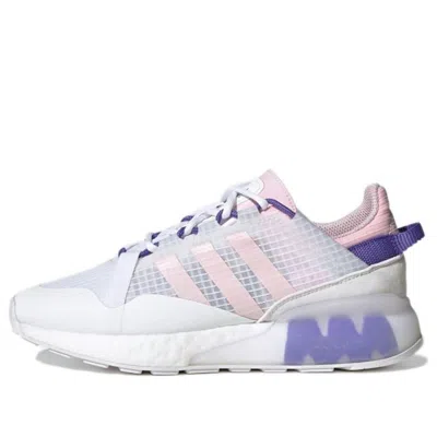 Adidas Originals (wmns) Adidas Zx 2k Boost Pure 'white Clear Pink Purple' In Multi