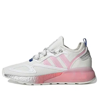Adidas Originals (wmns) Adidas Zx 2k Boost 'white True Pink' In Multi