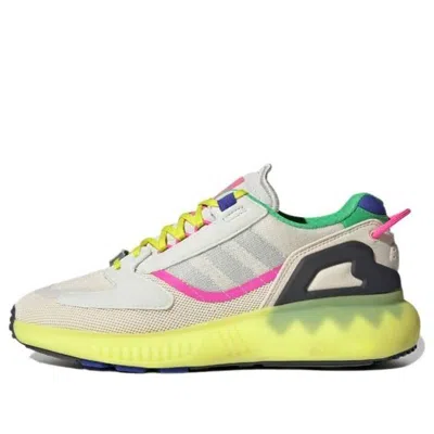 Adidas Originals (wmns) Adidas Zx 5000 Boost 'wonder White Acid Yellow' In Neutral