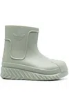 Adidas Originals Wmns Adifom Superstar Boots In Silver Green