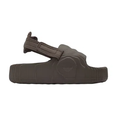 Pre-owned Adidas Originals Wmns Adilette 22 Xlg Slide 'earth Strata' In Brown