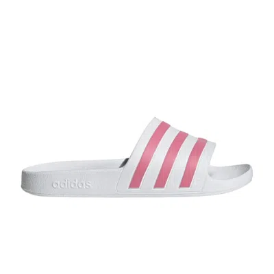 Pre-owned Adidas Originals Wmns Adilette Aqua Slide 'white Rose Tone'