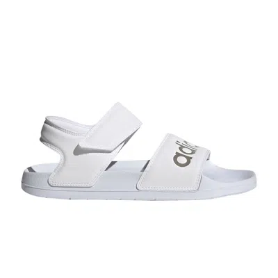 Pre-owned Adidas Originals Wmns Adilette Sandal 'white Champagne Metallic'