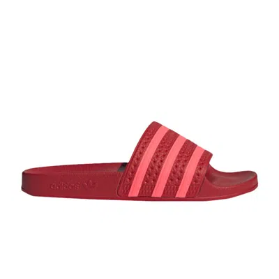 Pre-owned Adidas Originals Wmns Adilette Slide 'scarlet' In Red