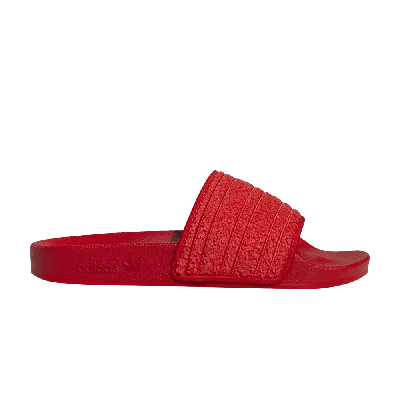 Pre-owned Adidas Originals Wmns Adilette Slide 'vivid Red'