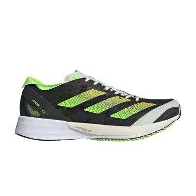 Pre-owned Adidas Originals Wmns Adizero Adios 7 'black Solar Green'