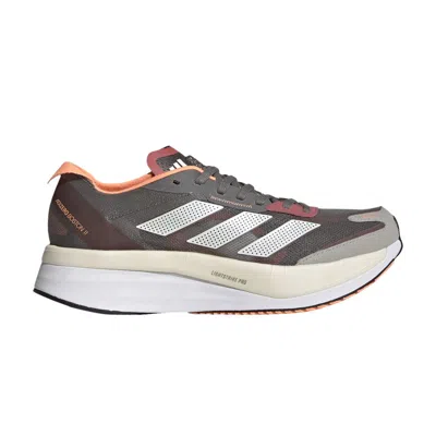Pre-owned Adidas Originals Wmns Adizero Boston 11 'grey Beam Orange'