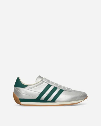 Adidas Originals Women S Country Og Sneakers Silver Metallic / Collegiate Green In Grey