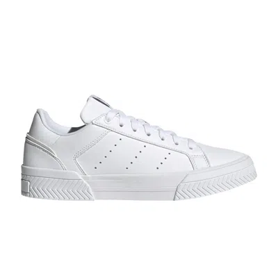 Pre-owned Adidas Originals Wmns Court Tourino 'triple White'