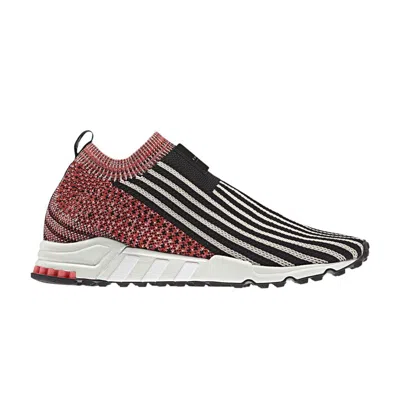 Pre-owned Adidas Originals Wmns Eqt Support Sock Primeknit 'black Trace Scarlet'