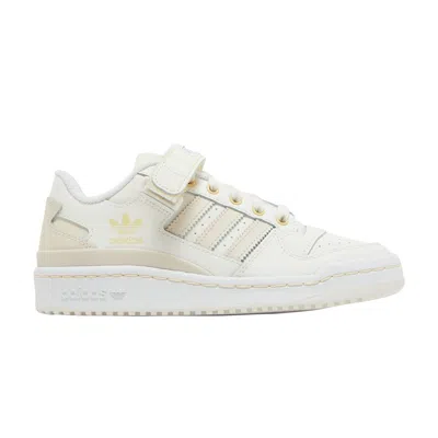 Pre-owned Adidas Originals Wmns Forum Low Premium 'white Halo Ivory' In Cream