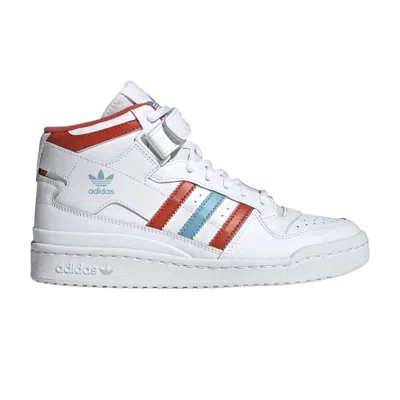 Pre-owned Adidas Originals Wmns Forum Mid 'preloved Red Blue' In White