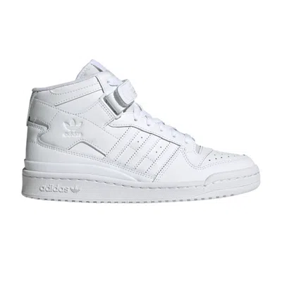 Pre-owned Adidas Originals Wmns Forum Mid 'triple White'
