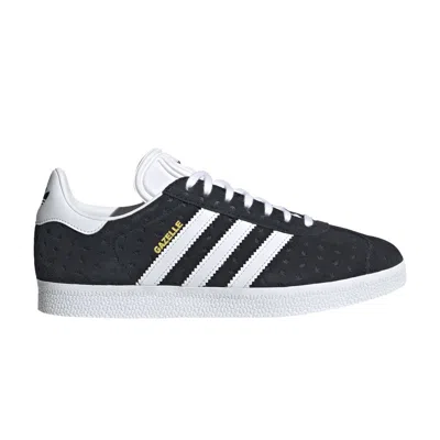 Pre-owned Adidas Originals Wmns Gazelle 'allover Debossed Trefoils' In Black