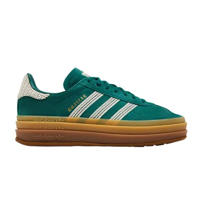 Pre-owned Adidas Originals Wmns Gazelle Bold 'crochet Pack - Collegiate Green'
