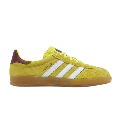 Pre-owned Adidas Originals Wmns Gazelle Indoor 'bright Yellow Burgundy'