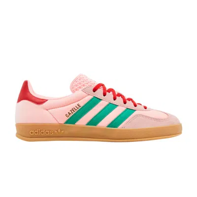 Pre-owned Adidas Originals Wmns Gazelle Indoor 'glow Pink Court Green'