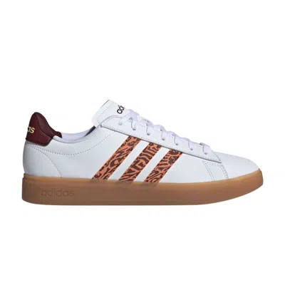 Pre-owned Adidas Originals Wmns Grand Court 2.0 'hazy Copper Zebra' In White