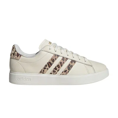 Pre-owned Adidas Originals Wmns Grand Court 2.0 'magic Beige Leopard' In Cream