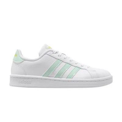 Pre-owned Adidas Originals Wmns Grand Court 'white Dash Green'