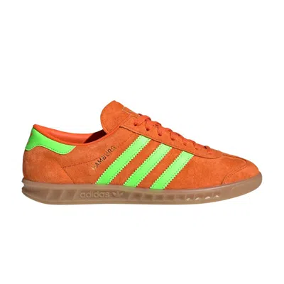 Pre-owned Adidas Originals Wmns Hamburg 'orange Solar Green Gum'