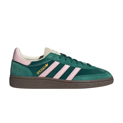 Pre-owned Adidas Originals Wmns Handball Spezial 'collegiate Green Pink Velvet'