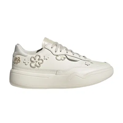 Pre-owned Adidas Originals Wmns Her Court 'embroidered Flowers' In White