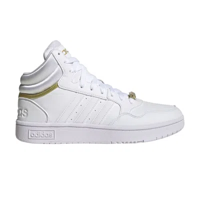 Pre-owned Adidas Originals Wmns Hoops 3.0 Mid Classic 'gold Metallic' In White