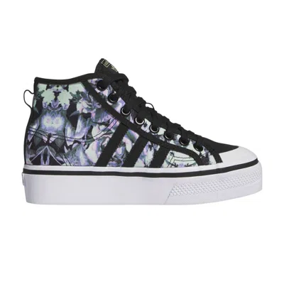 Pre-owned Adidas Originals Wmns Nizza Platform Mid 'lilac Floral' In Purple