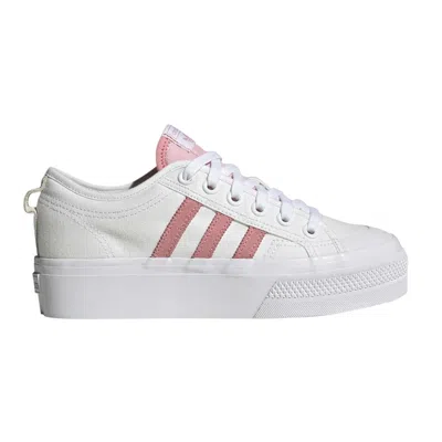 Pre-owned Adidas Originals Wmns Nizza Platform 'super Pop' In White