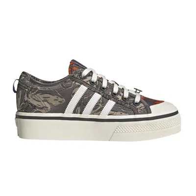 Pre-owned Adidas Originals Wmns Nizza Platform 'victorian Floral Print' In White