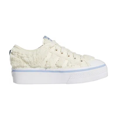 Pre-owned Adidas Originals Wmns Nizza Platform 'wonder White' In Cream