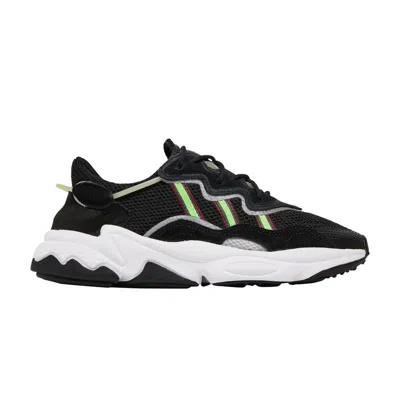 Pre-owned Adidas Originals Wmns Ozweego 'black Solar Green'