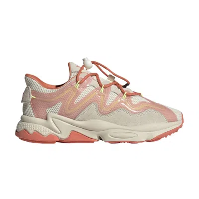 Pre-owned Adidas Originals Wmns Ozweego Plus 'cream Semi Coral'