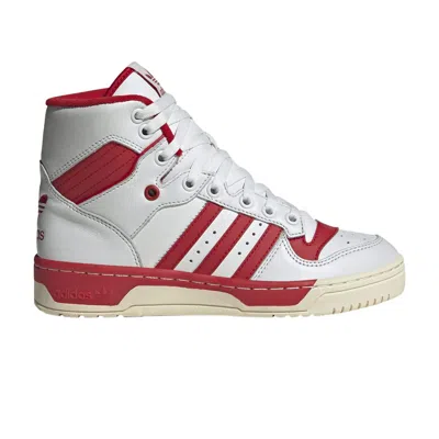 Pre-owned Adidas Originals Wmns Rivalry High 'white Scarlet'