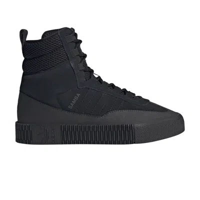 Pre-owned Adidas Originals Wmns Samba Boot 'triple Black'