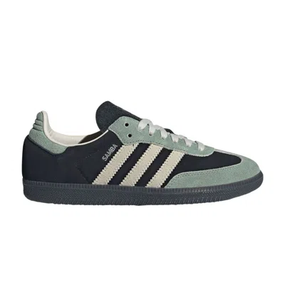 Pre-owned Adidas Originals Wmns Samba Og 'black Silver Green'