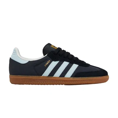 Pre-owned Adidas Originals Wmns Samba Og 'carbon Almost Blue Gum' In Black