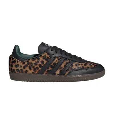 Pre-owned Adidas Originals Wmns Samba Og 'cheetah Pack - Collegiate Green' In Brown