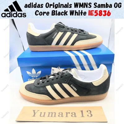 Pre-owned Adidas Originals Wmns Samba Og Core Black White Ie5836 Women's Size
