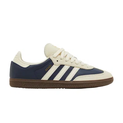 Pre-owned Adidas Originals Wmns Samba Og 'night Indigo Crew White' In Blue