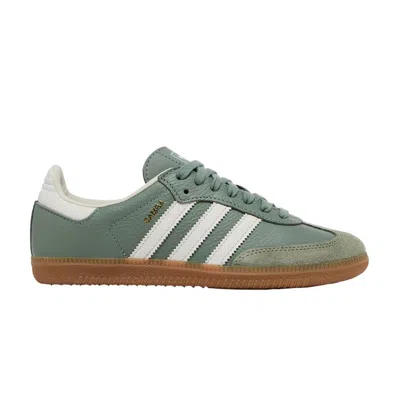 Pre-owned Adidas Originals Wmns Samba Og 'silver Green Gum'