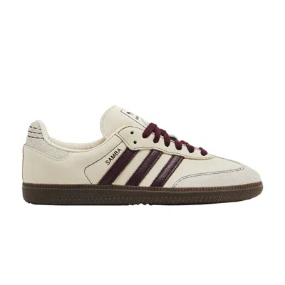 Pre-owned Adidas Originals Wmns Samba Og 'wonder White Maroon'
