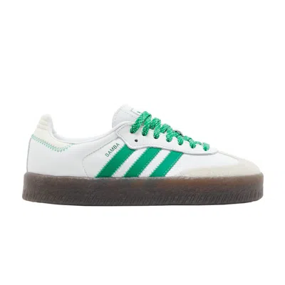 Pre-owned Adidas Originals Wmns Sambae 'white Green Gum'