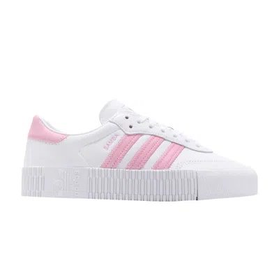 Pre-owned Adidas Originals Wmns Sambarose 'true Pink' In White