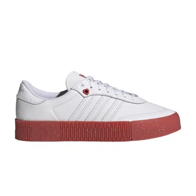 Pre-owned Adidas Originals Wmns Sambarose 'white Scarlet'